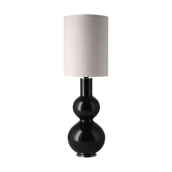 Lámpara de mesa Augusta base de lámpara negra - London Beige L - Flavia Lamps