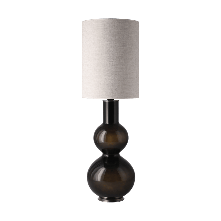 Lámpara de mesa Augusta base de lámpara negra, London Beige L Flavia Lamps