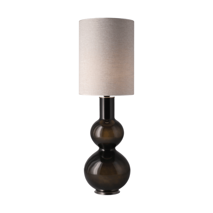 Lámpara de mesa Augusta base de lámpara negra, London Beige L Flavia Lamps