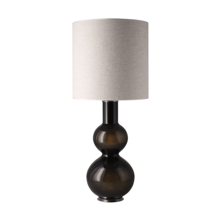 Lámpara de mesa Augusta base de lámpara negra, London Beige M Flavia Lamps