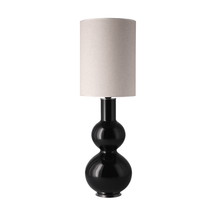 Lámpara de mesa Augusta base de lámpara negra - Milano Tostado L - Flavia Lamps