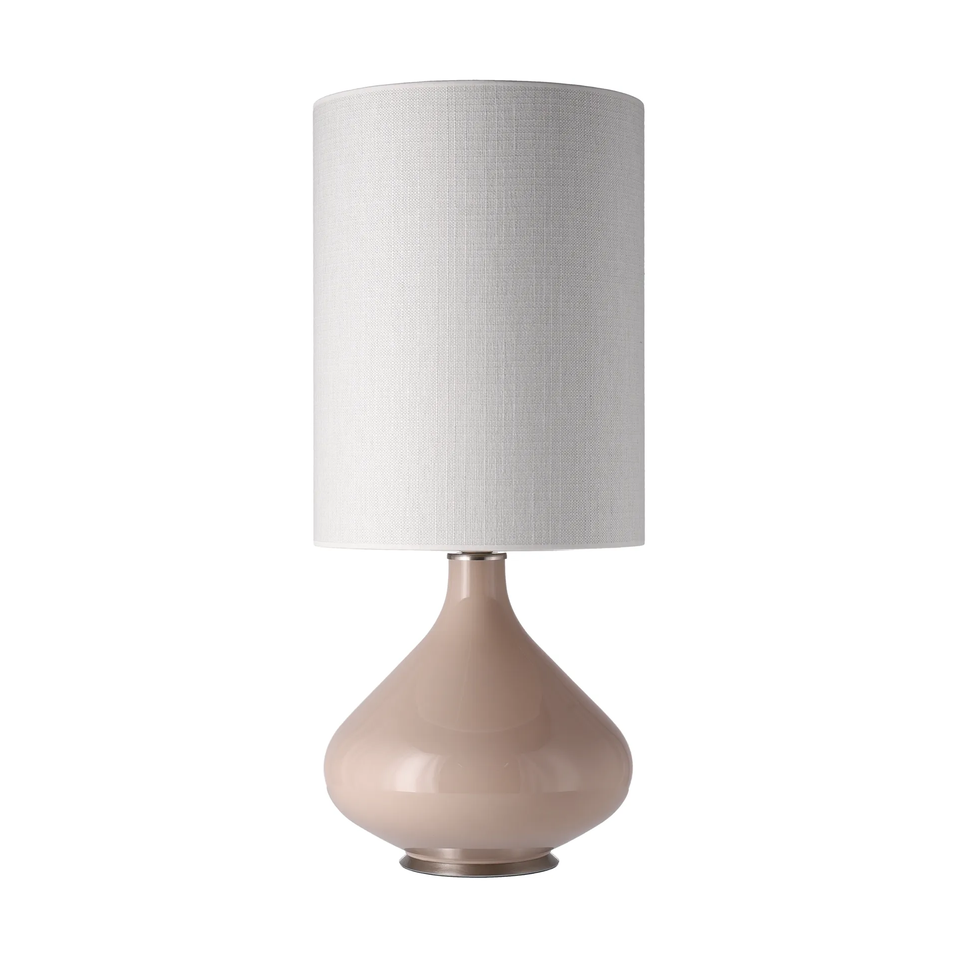 Lámpara de mesa Flavia base de lámpara beige, Babel Beige L Flavia Lamps