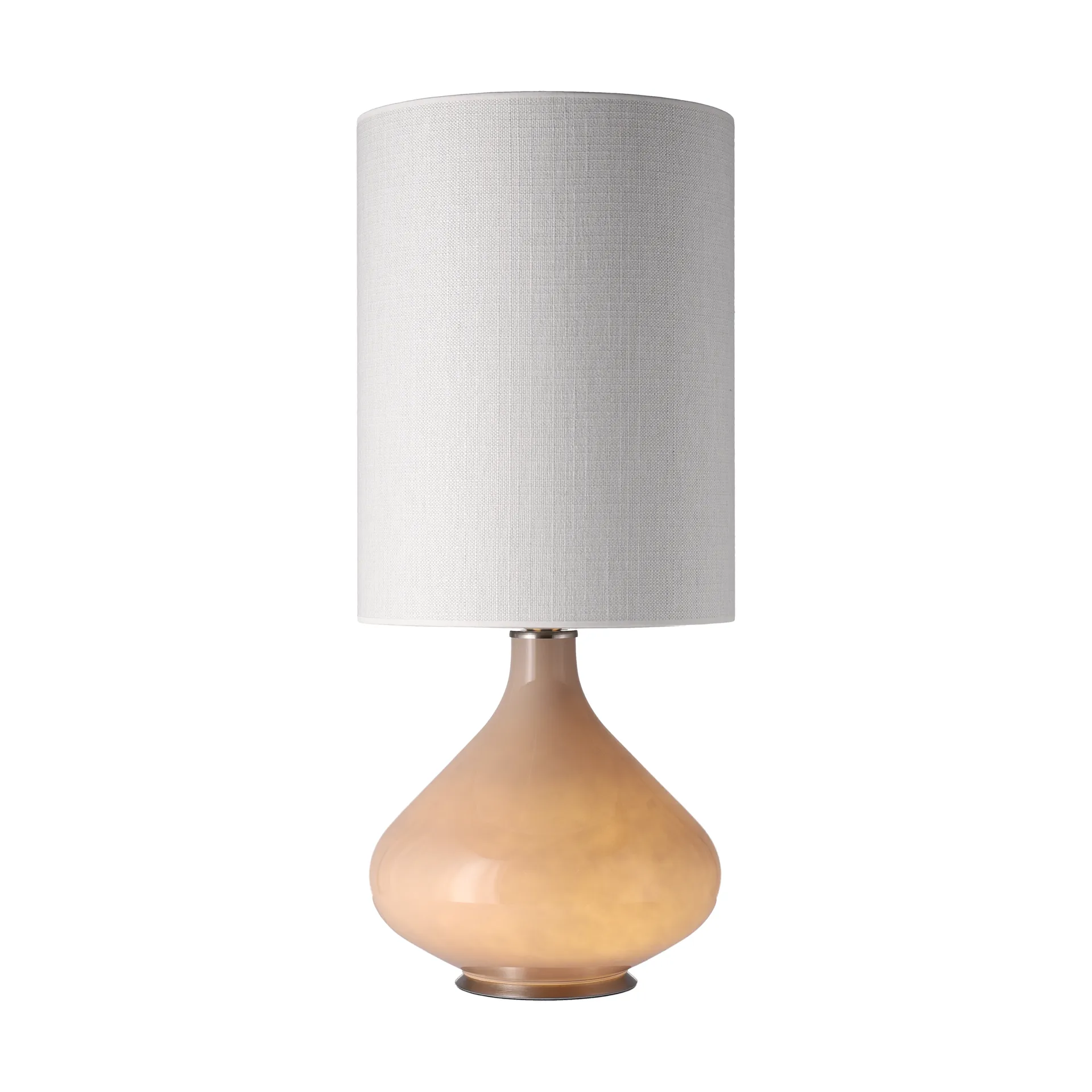 Lámpara de mesa Flavia base de lámpara beige, Babel Beige L Flavia Lamps