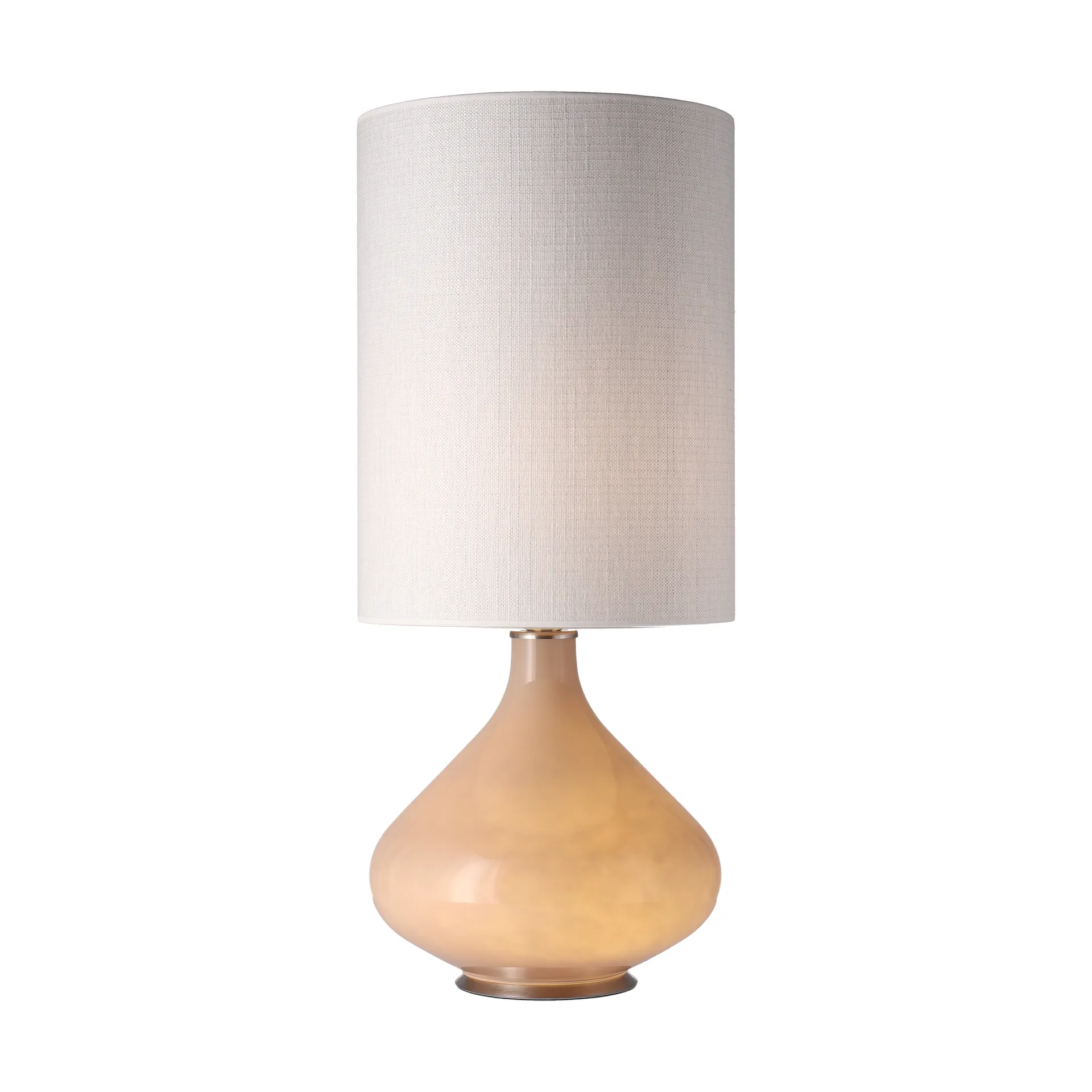 Lámpara de mesa Flavia base de lámpara beige, Babel Beige L Flavia Lamps