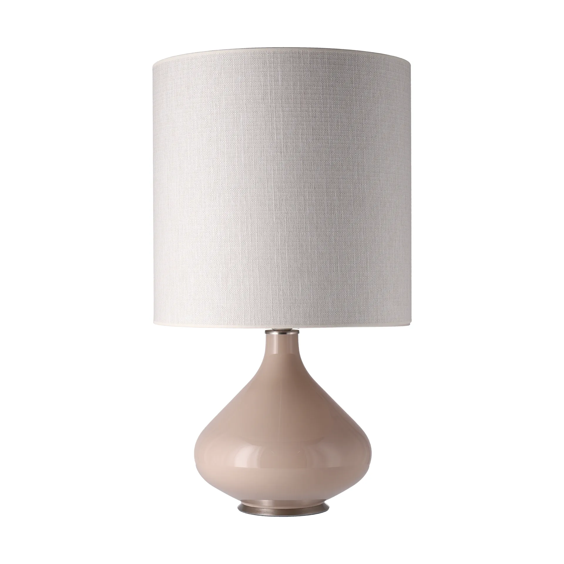 Lámpara de mesa Flavia base de lámpara beige, Babel Beige M Flavia Lamps