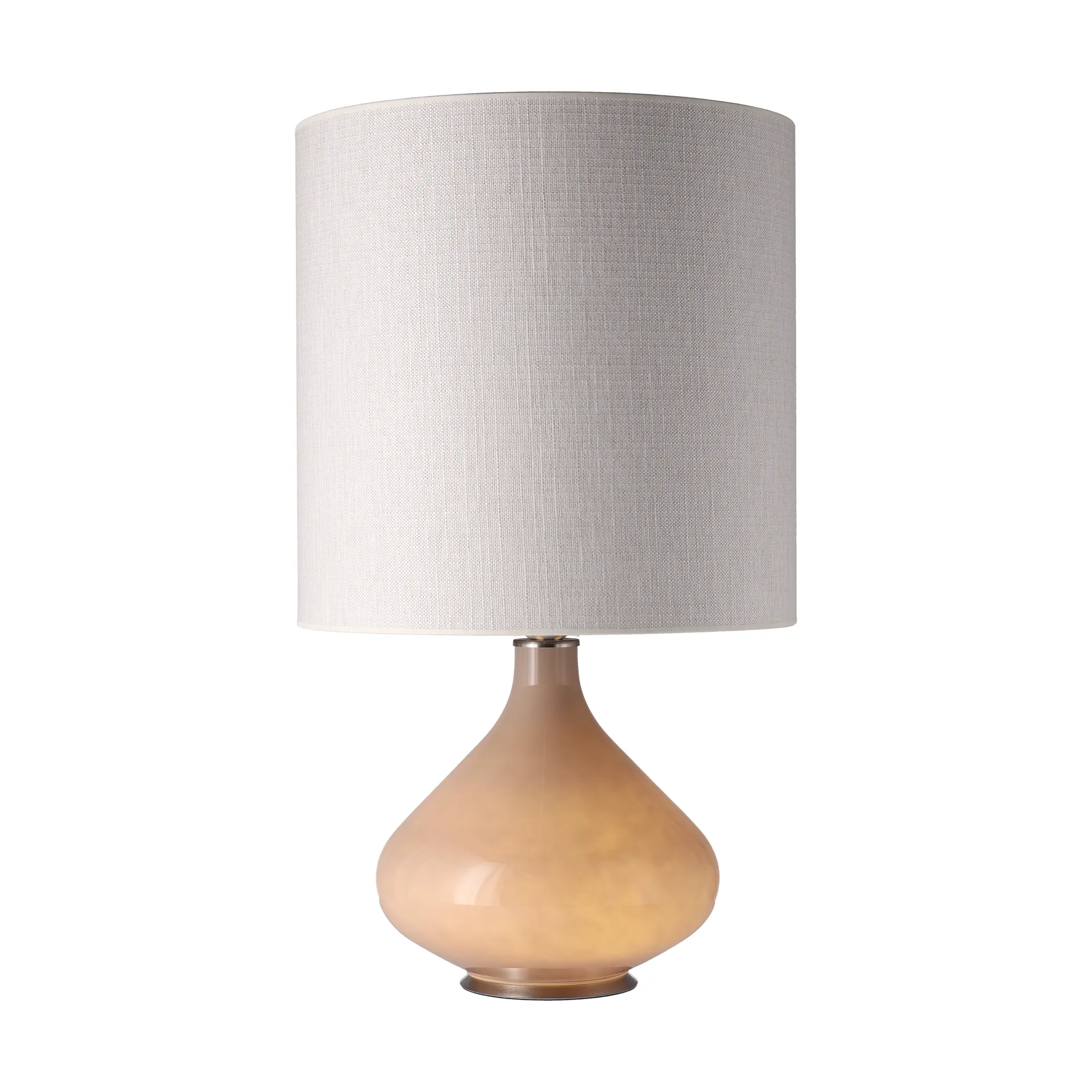 Lámpara de mesa Flavia base de lámpara beige, Babel Beige M Flavia Lamps