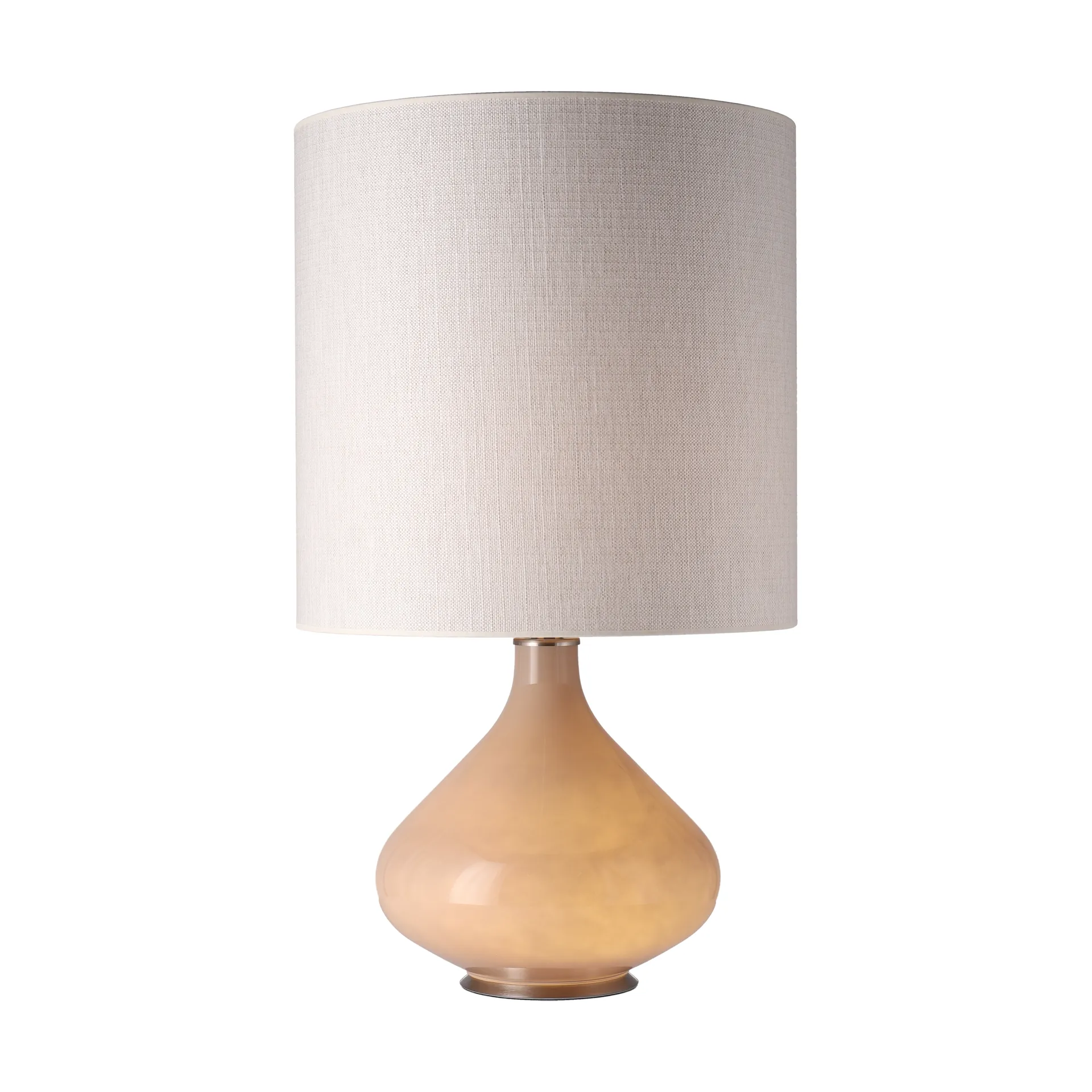 Lámpara de mesa Flavia base de lámpara beige, Babel Beige M Flavia Lamps