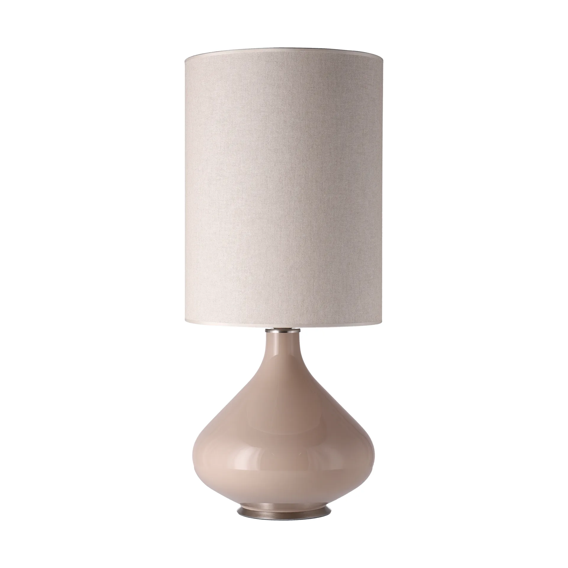 Lámpara de mesa Flavia base de lámpara beige, Milano Tostado L Flavia Lamps