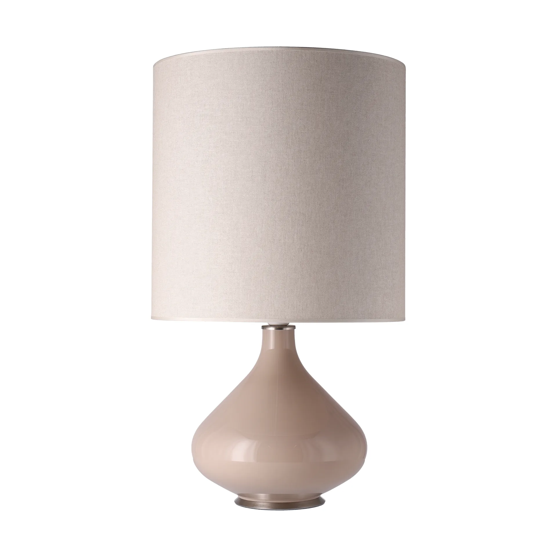 Lámpara de mesa Flavia base de lámpara beige, Milano Tostado M Flavia Lamps