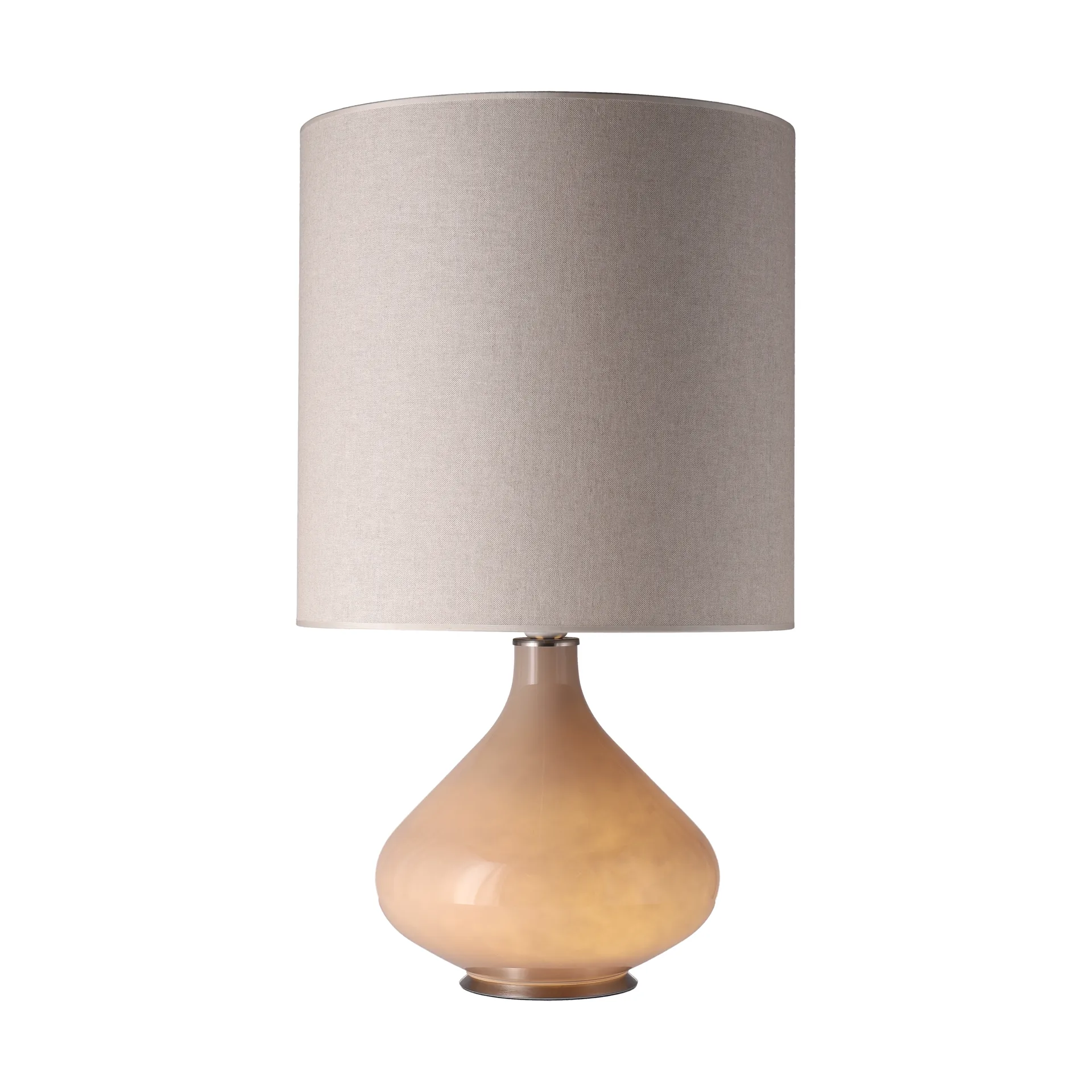 Lámpara de mesa Flavia base de lámpara beige, Milano Tostado M Flavia Lamps