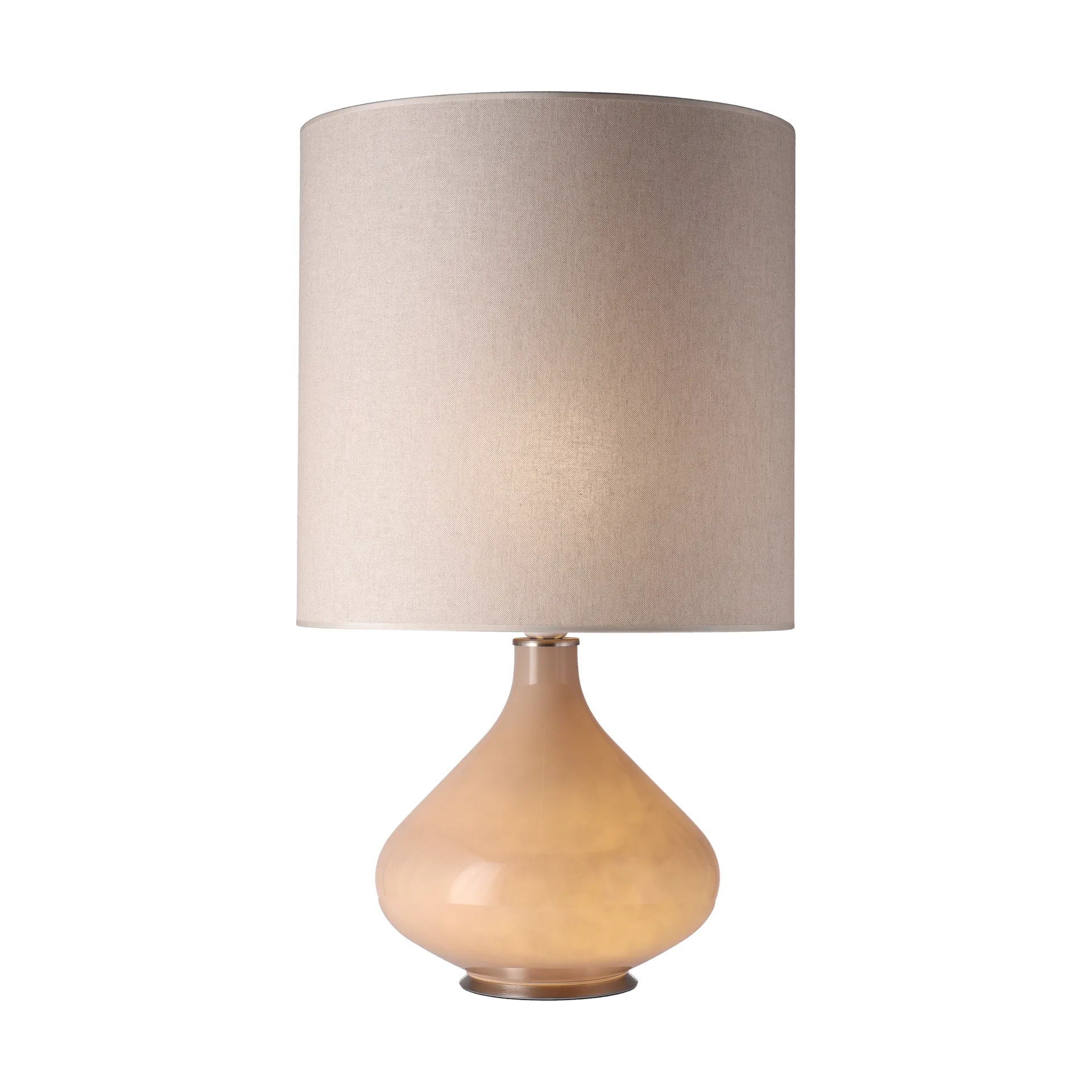 Lámpara de mesa Flavia base de lámpara beige, Milano Tostado M Flavia Lamps