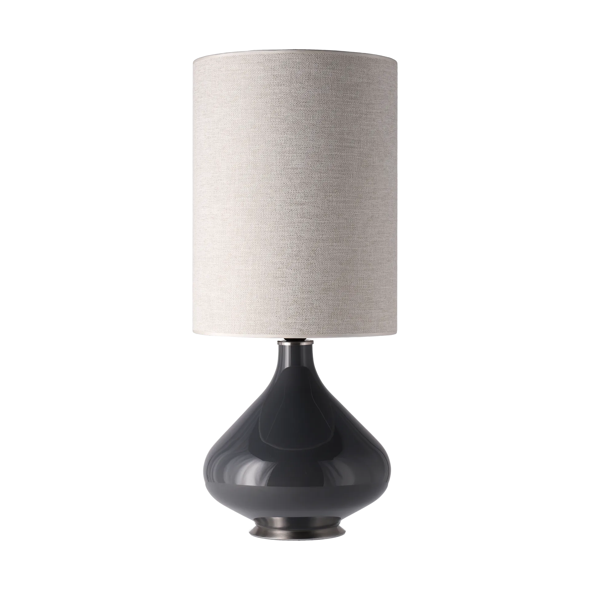 Lámpara de mesa Flavia base de lámpara gris, London Beige L Flavia Lamps