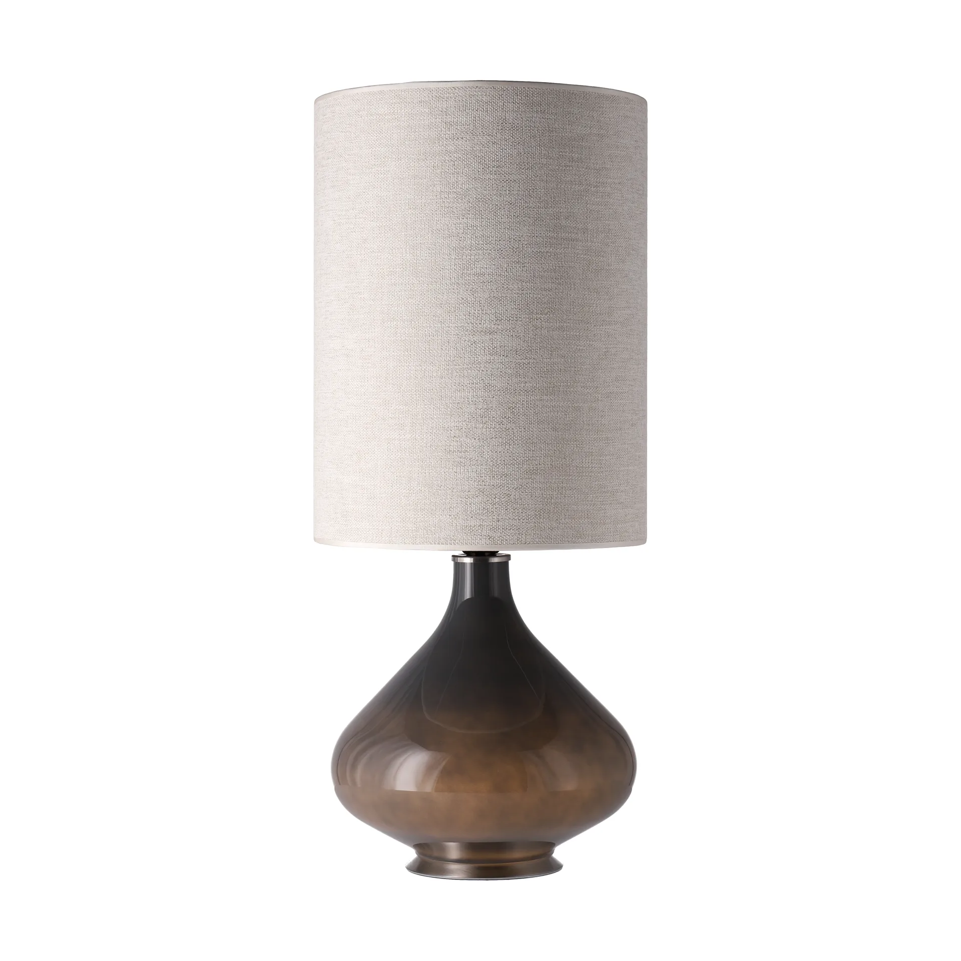 Lámpara de mesa Flavia base de lámpara gris, London Beige L Flavia Lamps
