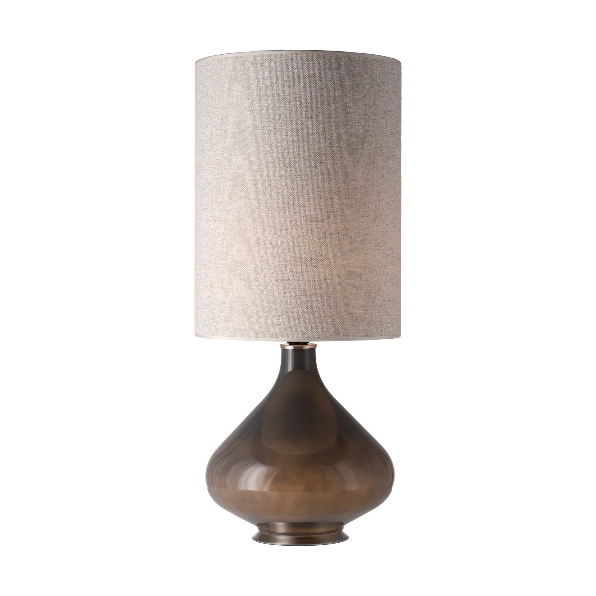 Lámpara de mesa Flavia base de lámpara gris, London Beige L Flavia Lamps