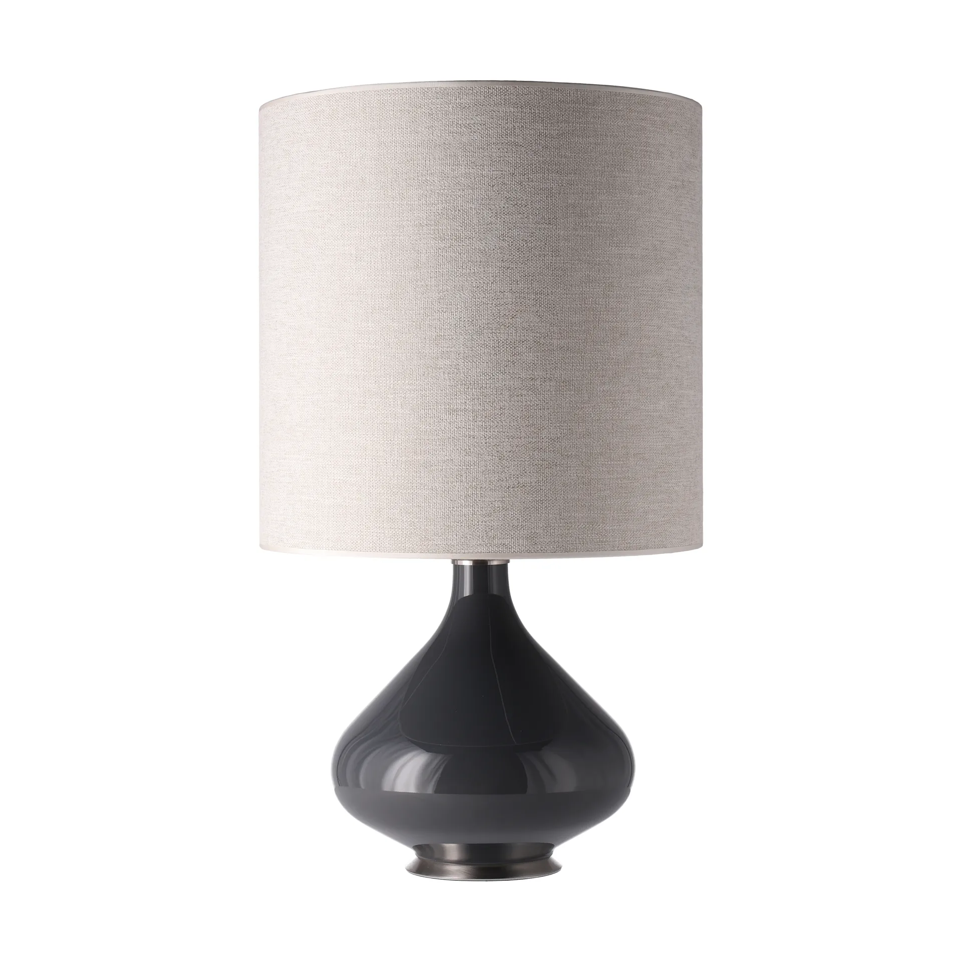 Lámpara de mesa Flavia base de lámpara gris, London Beige M Flavia Lamps