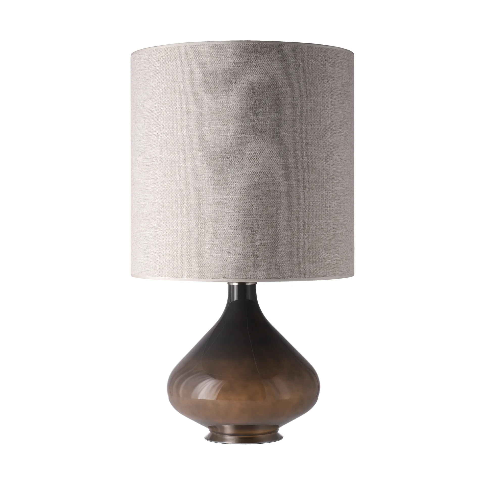 Lámpara de mesa Flavia base de lámpara gris, London Beige M Flavia Lamps