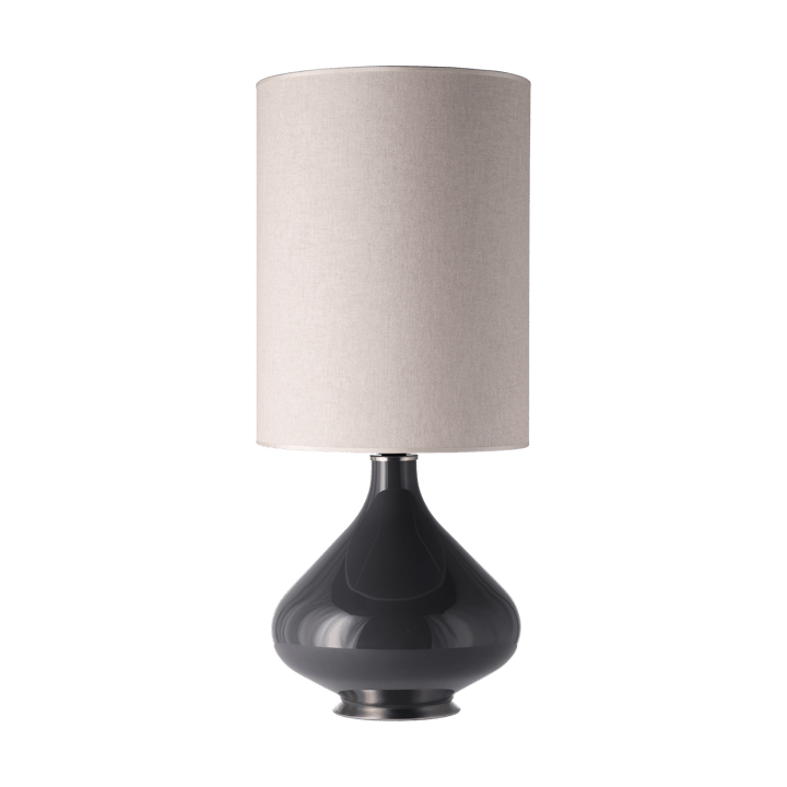Lámpara de mesa Flavia base de lámpara gris - Milano Tostado L - Flavia Lamps
