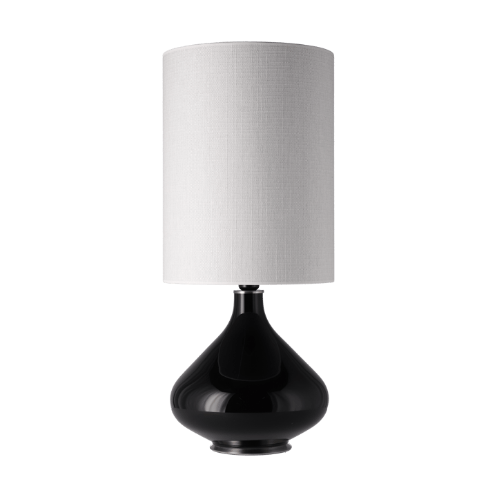Lámpara de mesa Flavia base de lámpara negra - Babel Beige L - Flavia Lamps