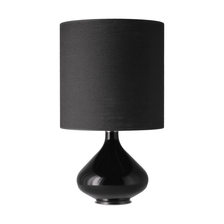 Lámpara de mesa Flavia base de lámpara negra - Lino Negro M - Flavia Lamps