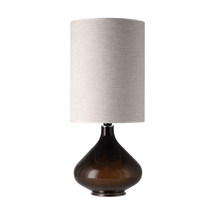 Lámpara de mesa Flavia base de lámpara negra, London Beige L Flavia Lamps