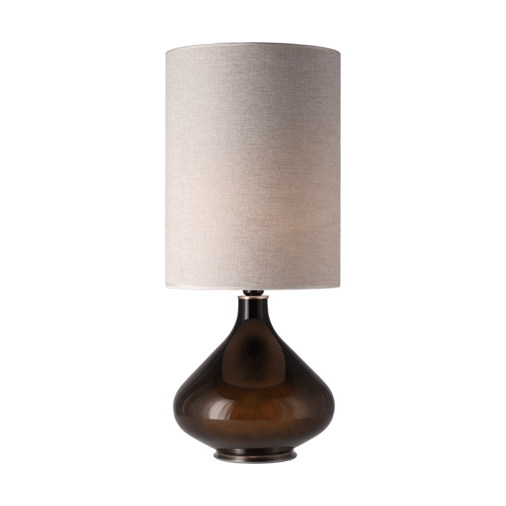 Lámpara de mesa Flavia base de lámpara negra, London Beige L Flavia Lamps