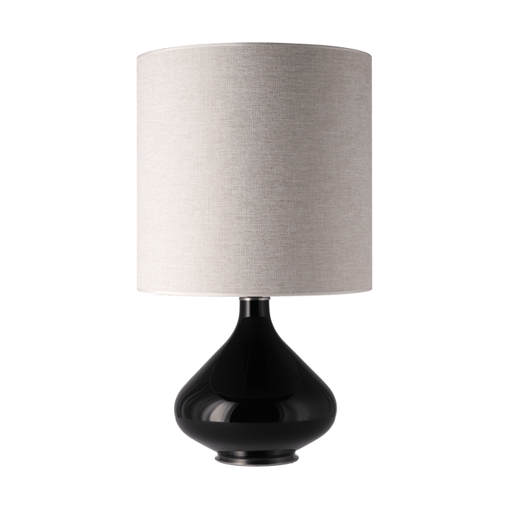 Lámpara de mesa Flavia base de lámpara negra - London Beige M - Flavia Lamps