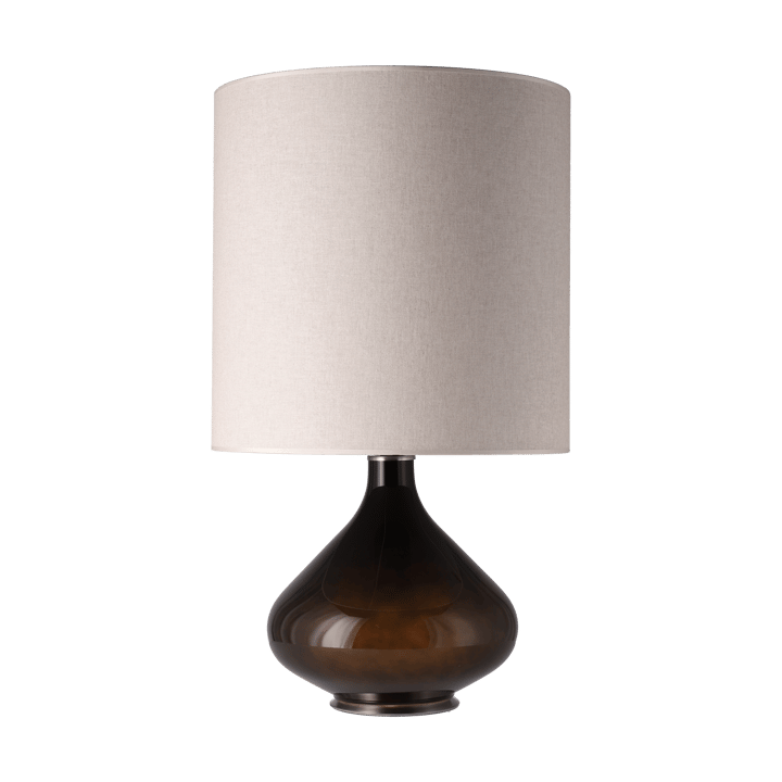 Lámpara de mesa Flavia base de lámpara negra, Milano Tostado M Flavia Lamps