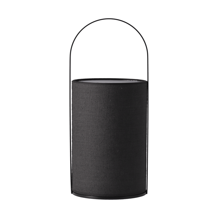 Lámpara de mesa Move Mini Portabel, Lino Negro Flavia Lamps