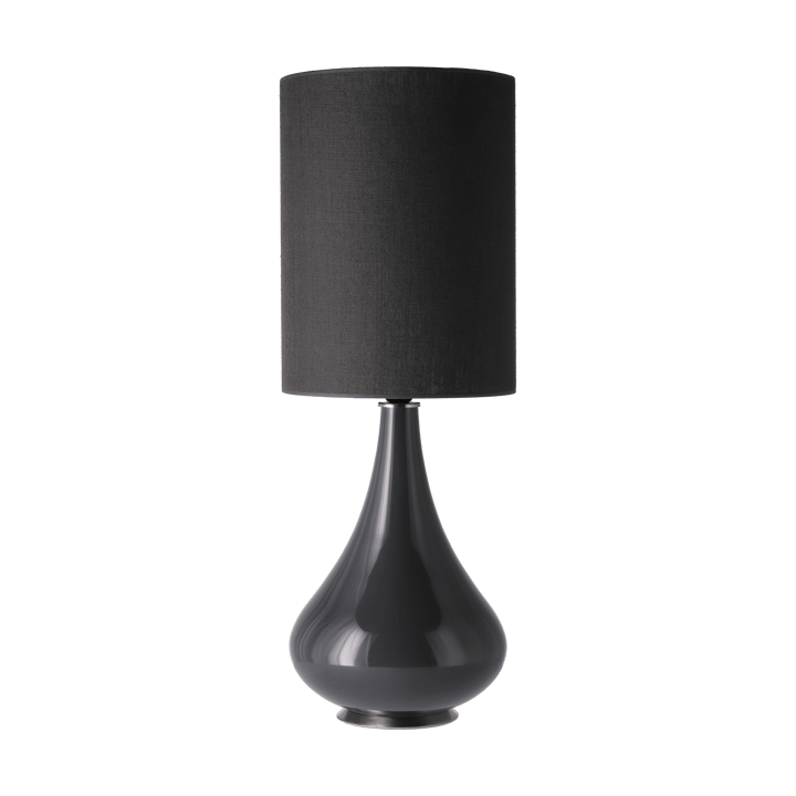 Lámpara de mesa Renata base de lámpara gris - Lino Negro L - Flavia Lamps