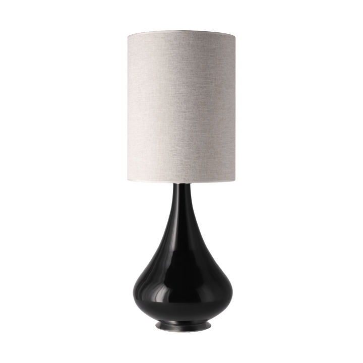 Lámpara de mesa Renata base de lámpara negra - London Beige L - Flavia Lamps