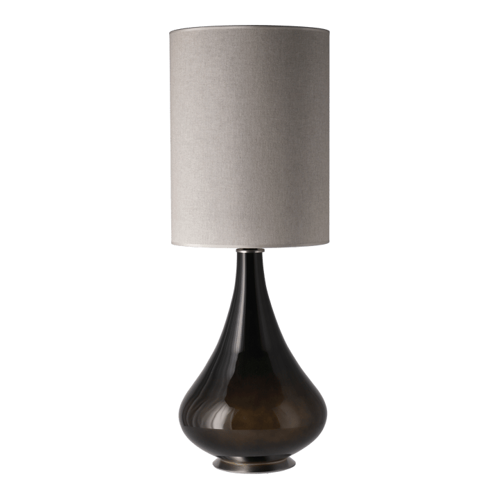 Lámpara de mesa Renata base de lámpara negra - Milano Tostado L - Flavia Lamps