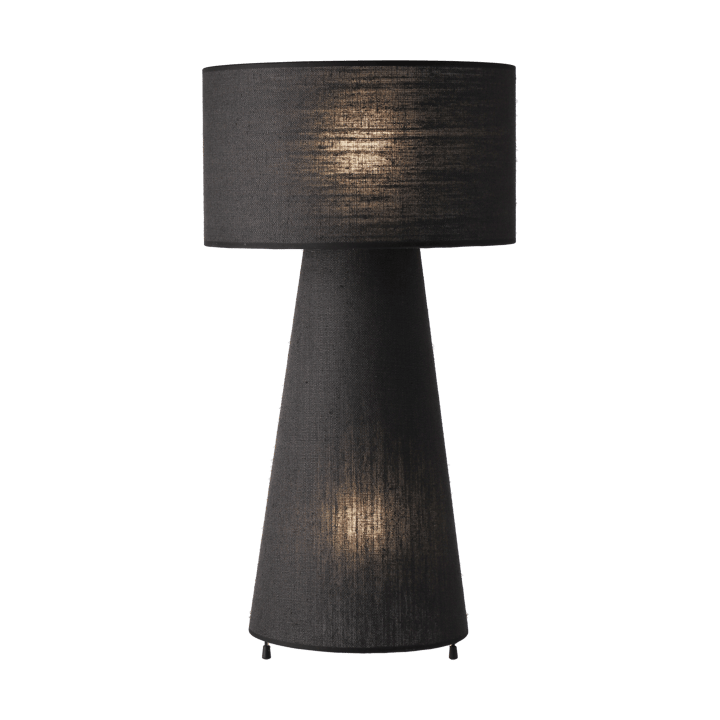 Lámpara de mesa Sara, Lino Negro Flavia Lamps