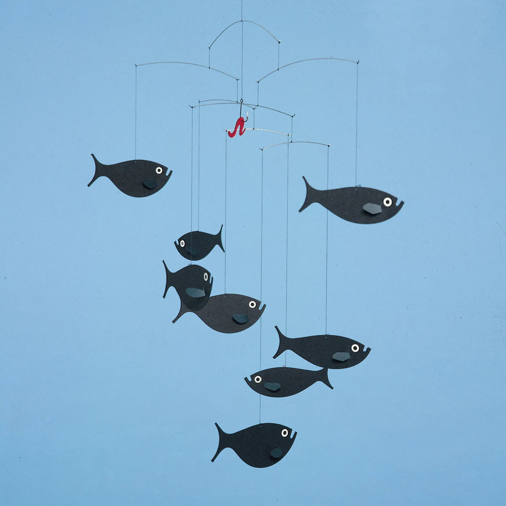 Móvil Shoal of fish, negro Flensted Mobiles