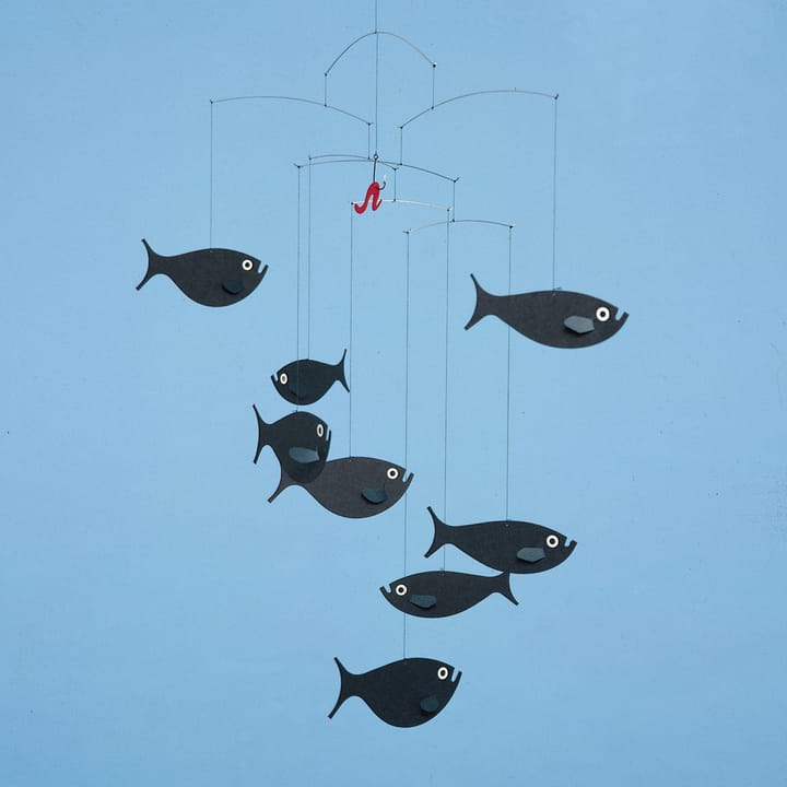 Móvil Shoal of fish, negro Flensted Mobiles