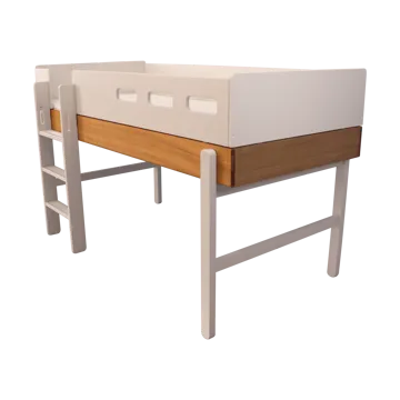 Cama alta Popsicle - Roble-Cream - FLEXA