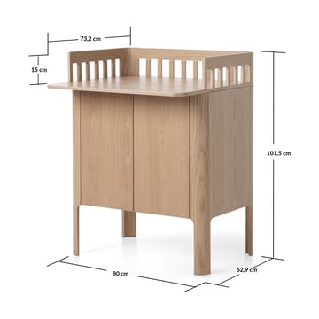 Cambiador Nova 80x101 cm - Roble - FLEXA