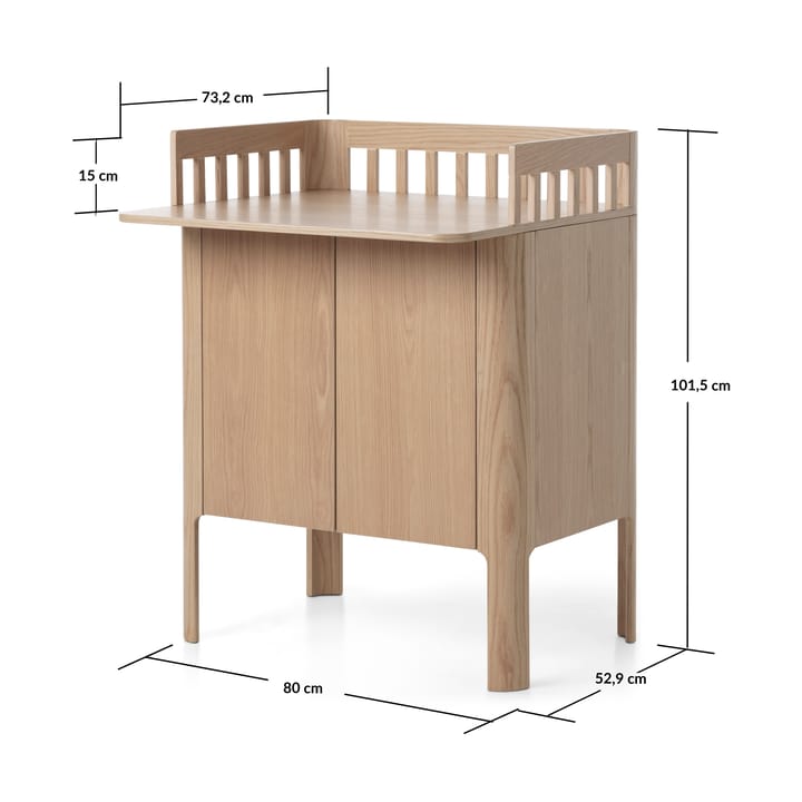 Cambiador Nova 80x101 cm, Roble FLEXA