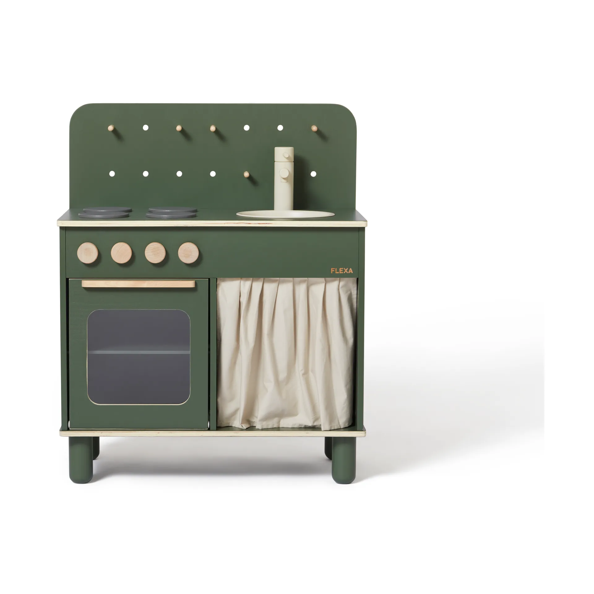 Cocina de juguete Play 60x75 cm, Verde oscuro FLEXA