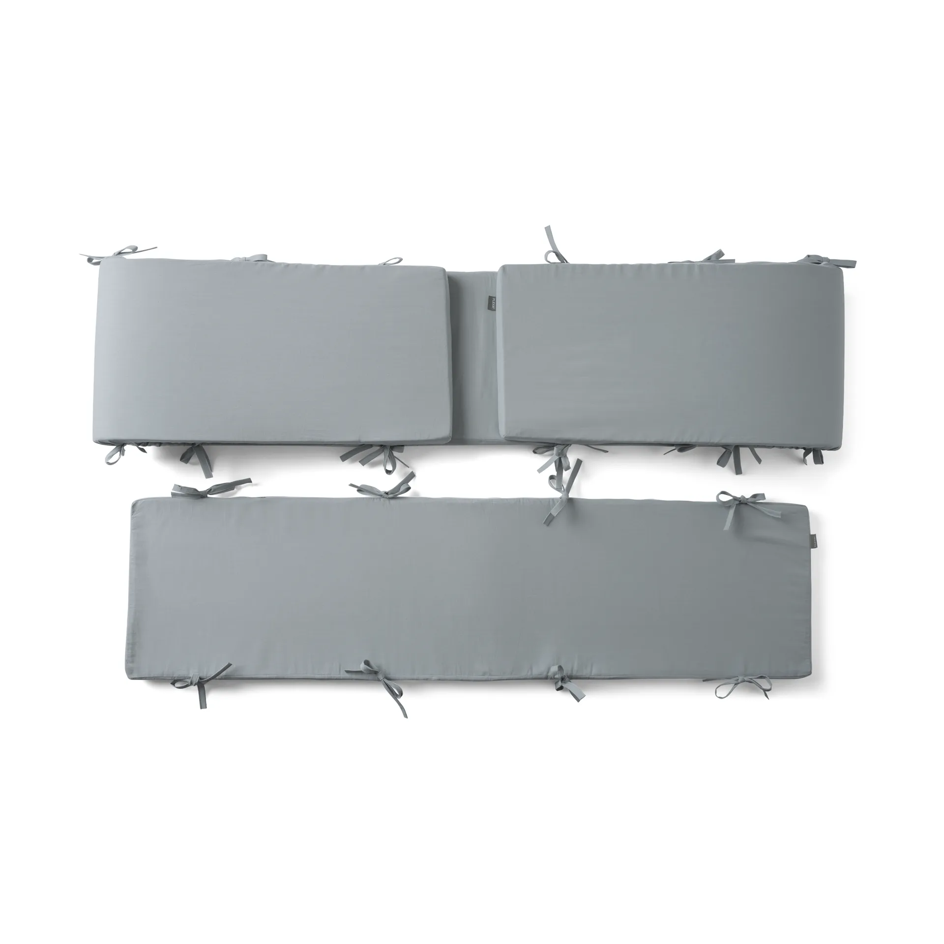 Protector de cuna Dawn 2,5x30x372 cm, Azul FLEXA