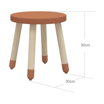 Taburete Pufi 30 cm - Rosa - FLEXA