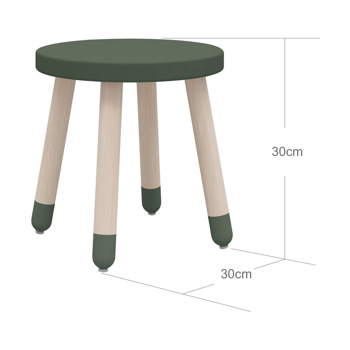 Taburete Pufi 30 cm, Verde FLEXA