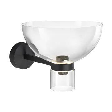 Aplique de pared Nocturne Bowl - Negro - Flos