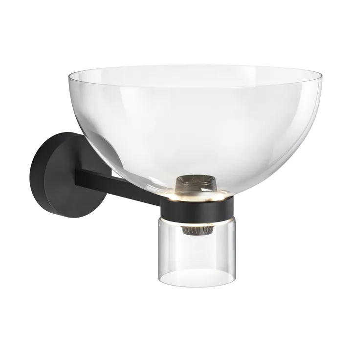 Aplique de pared Nocturne Bowl - Negro - Flos