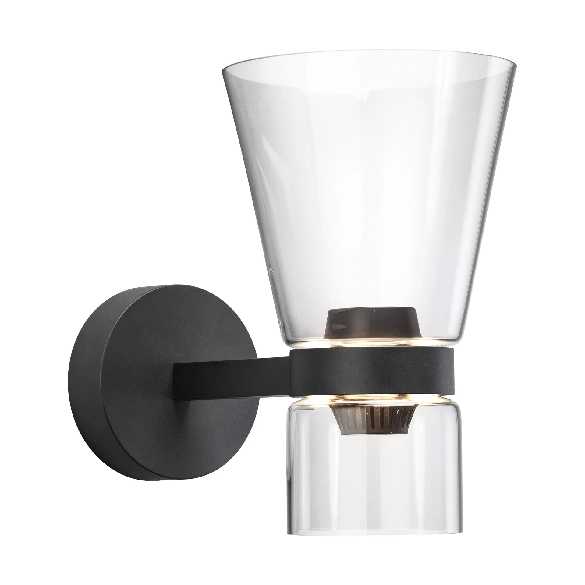 Aplique de pared Nocturne Cone - Negro,  Flos