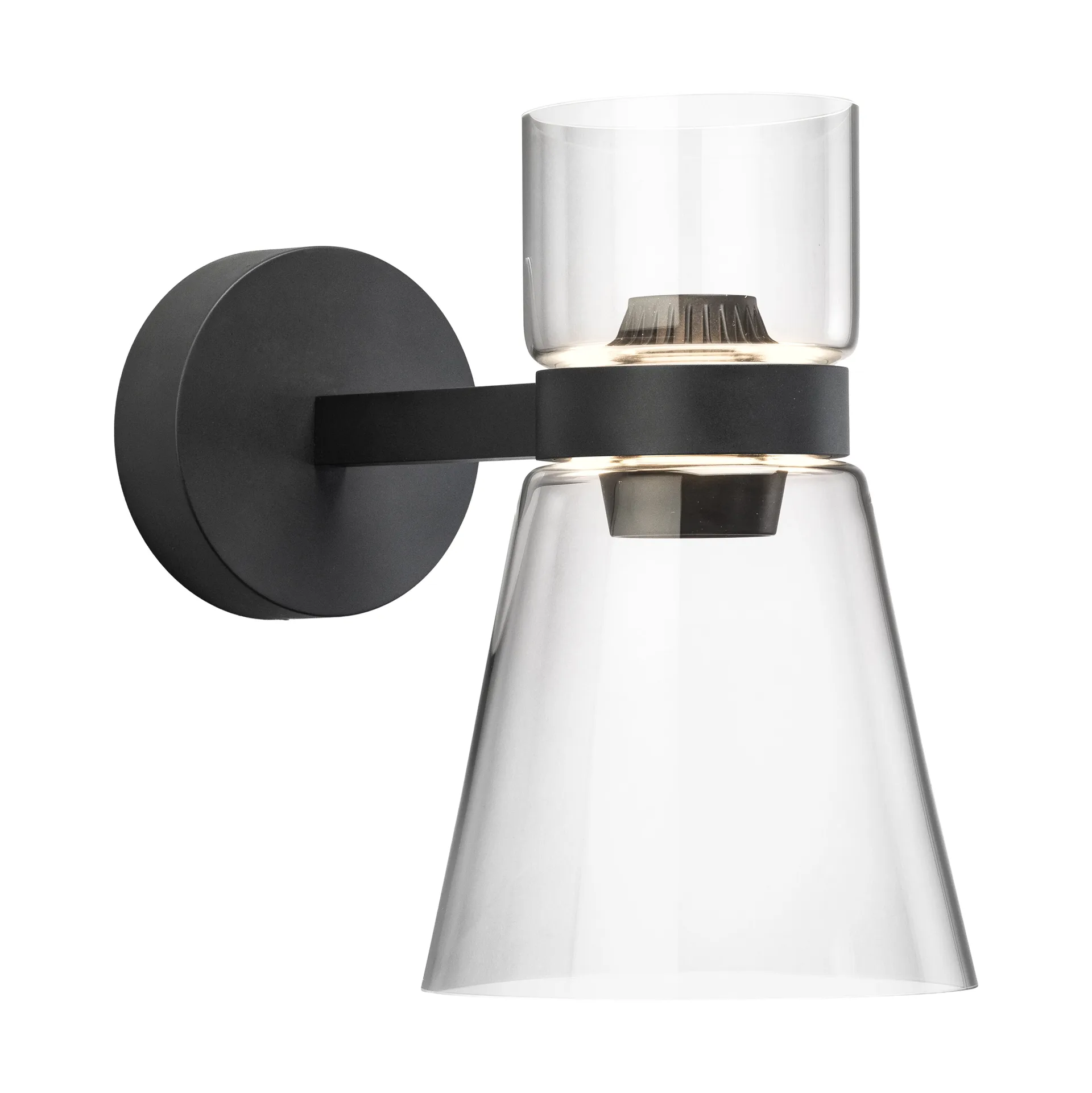 Aplique de pared Nocturne Cone - Negro,  Flos