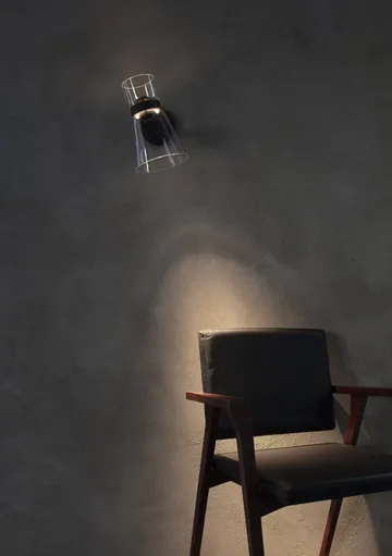 Aplique de pared Nocturne Cone - Negro - Flos