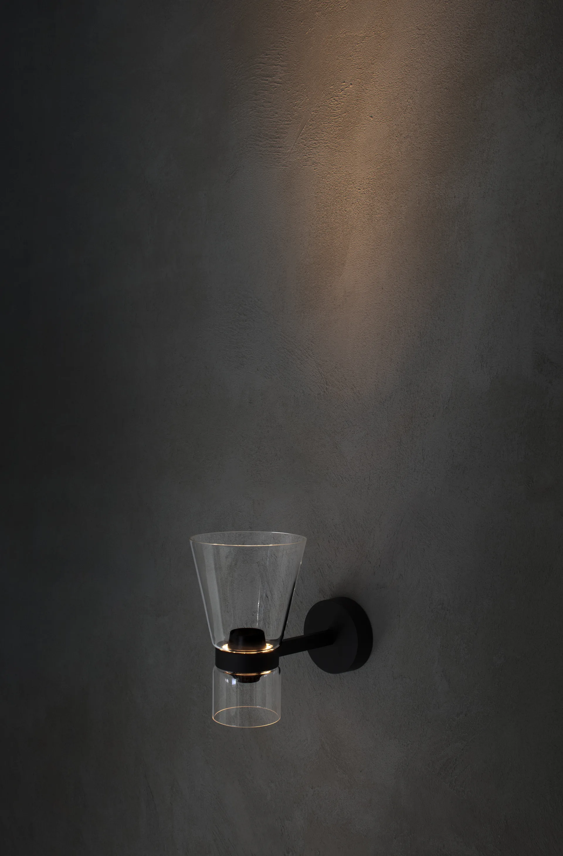 Aplique de pared Nocturne Cone - Negro,  Flos