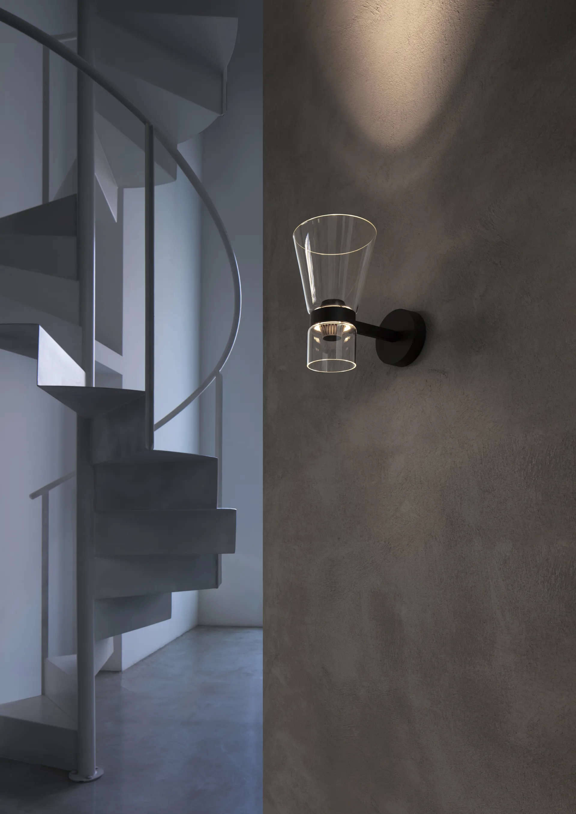 Aplique de pared Nocturne Cone - Negro,  Flos