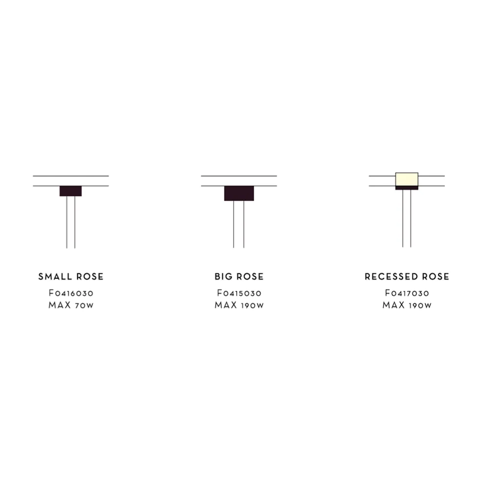 Florón de lámpara Arrangemnt Rose, Black, big Flos