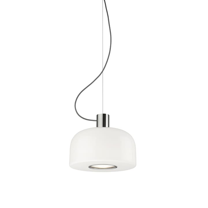 Lámpara colgante Bellhop Glass S1, Bright aluminum Flos